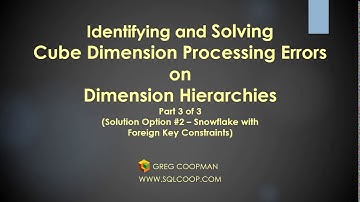 Cube Dimension Hierarchy Errors Cause Bad Heart-Burn - Part 3 of 3 (Solution #2 Normalization)