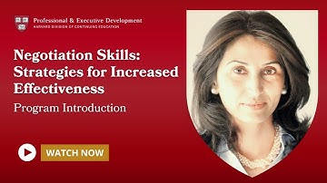 Negotiation Skills: Strategies for Increased Effectiveness