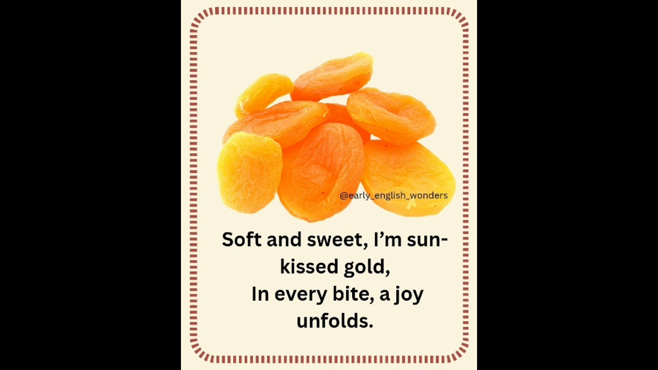 🍑 What Is an Apricot? | Fun Fruit Facts for Kids | Early English Wonders