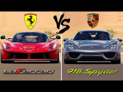 ferrari-laferrari-vs-porsche-918-spyder-|-forza-horizon-3