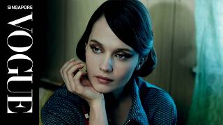 On Set With Vogue Singapores April Retrofuture Cover Star Cailee Spaeny