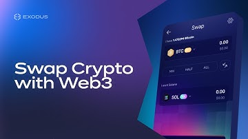 Swap with Web3 Wallet | Exodus tutorial
