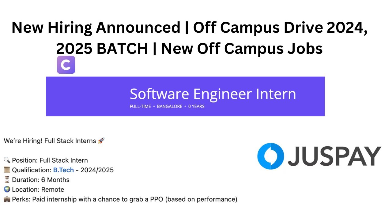 New Hiring Announced | Off Campus Drive 2024, 2025 BATCH | New Off ...