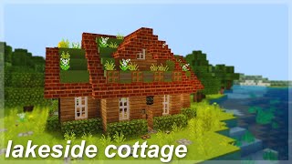 [Minecraft] Lakeside cottage 🐤🌿| aesthetic speedbuild