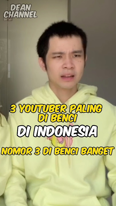 3 Youtuber paling dibenci di Indonesia (Nomor 3 dibenci banget) #shorts