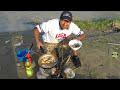 PESCA Y COCINA EN RÍO, CHICHARRON DE CAMARONES - Pescando con atarraya