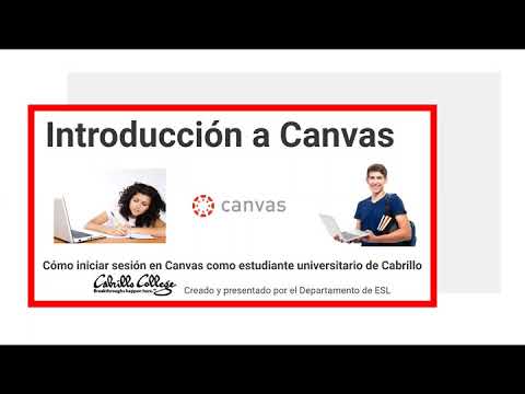 Introduction to Canvas: How to log on to Canvas as a Cabrillo College Student.