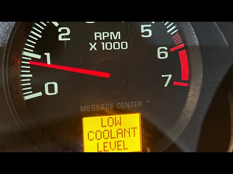 00-05 Chevy Impala low coolant level warning sensor replacement