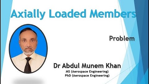 Axially Loaded Members : Problem