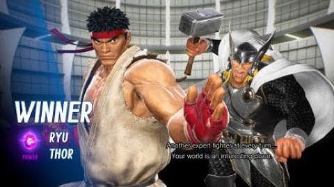 MARVEL VS. CAPCOM: INFINITE Ryu and Thor vs. Jedah and Dormammu
