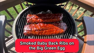How to Smoke Baby Back Ribs on the Big Green Egg: No Wrap, No Spritz! #bbq #biggreenegg #ribs