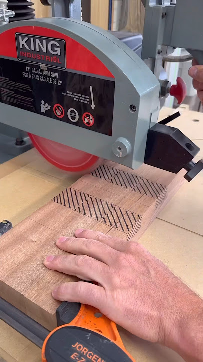 Radial arm saw and a dado set is such a good combo #woodworking #maker #tools