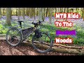 Cycling smooth to the bluebell woods planetx bootzipper mtb  wiltshire man