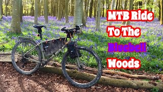 Cycling smooth to the Bluebell Woods, PlanetX Bootzipper MTB  Wiltshire Man