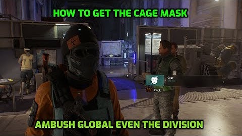 The Division Ambush Global Event- How To Get The Cage Mask Feb 2023
