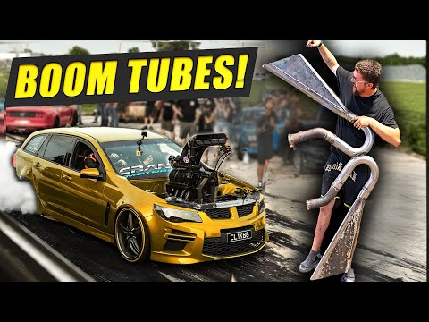 Putting Boomtubez On My Burnout Car - Nascar Style Boom Tubes!