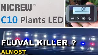 NICREW C10 Aquarium PLANTS LED Full Review | Tested Against FLUVAL AQUASKY