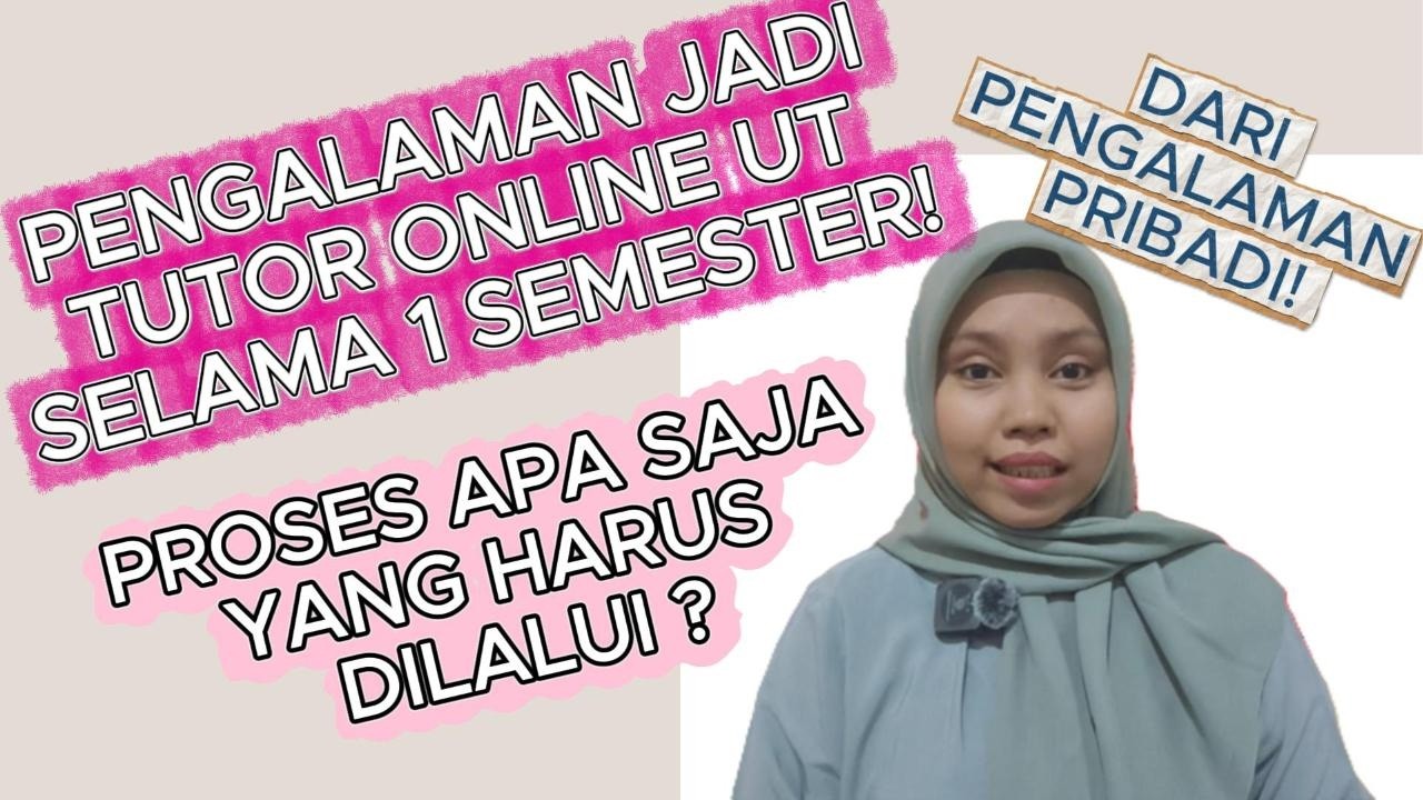 PENGALAMAN TUTOR UT ONLINE | Seleksi, Honor, dan Sistem Kerja #tutorut ...
