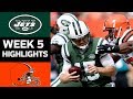 Jets vs. Browns | NFL Week 5 Game Highlights