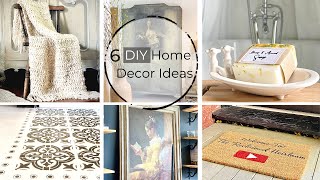 6 Decor DIY:Finger Crochet Blanket, soap making, Cricut projects, Decoupage, Chalk painted furniture