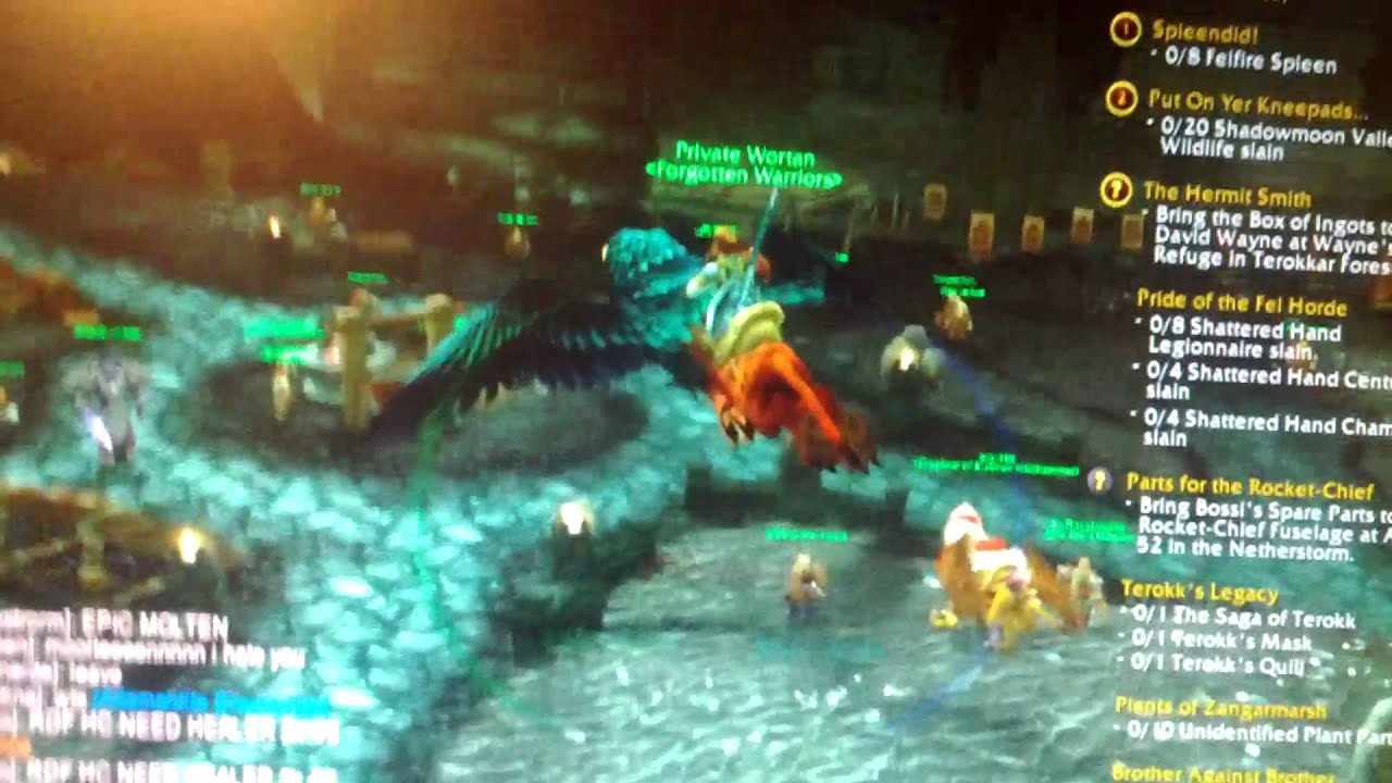 Flying bugg (stuck in the air) - World of Warcraft Lich King LOL