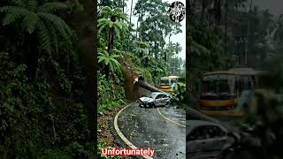 Road Accident in ☔ day #hill Country #Accident #Earthquake #RainyDay #Unfortunate #Karmaya
