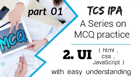 TCS Xplore 2023 ( iON proctored Assessment ) - MCQ on UI with clear concept#tcs #tcsxplore #tcsion
