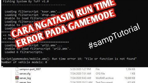 Cara Ngatasin Runtime Error Di Gamemodes | Gta samp Tutorial