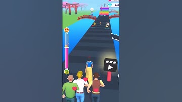 Satisfying Mobile Games 2023 - FUNNY RUN All Levels Gameplay Walkthrough Android, ios #shortvideo