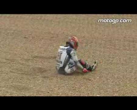 Jorge Lorenzo crashes in the final free practice a...