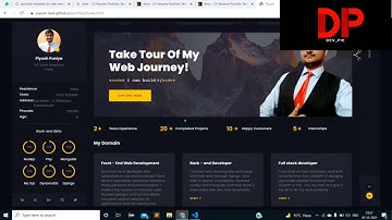 Best Portfolio Template In Html,CS ,Js(Arter CV Resume Template in Html CSS  Js)for web developers