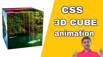 CSS 3D cube box animation with image | Pure CSS3 3D cube animation tutorial.