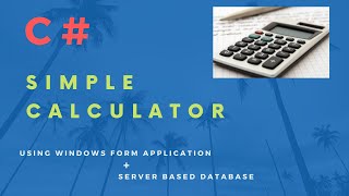 Standard Calculator Using C# With in || Windows form application || screenshot 1