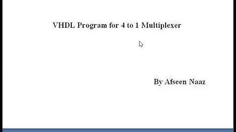 4 to 1 MUX VHDL program in data flow, behavioral and structural style.