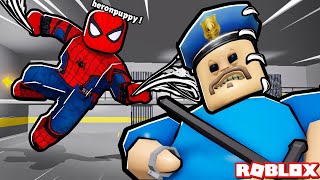 Spiderman vs Barry Yeni Hapishanesi! Onu Yendik !! Roblox