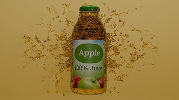 Apple Juice Commercial Product Ad - 3D Product Animation in Blender 