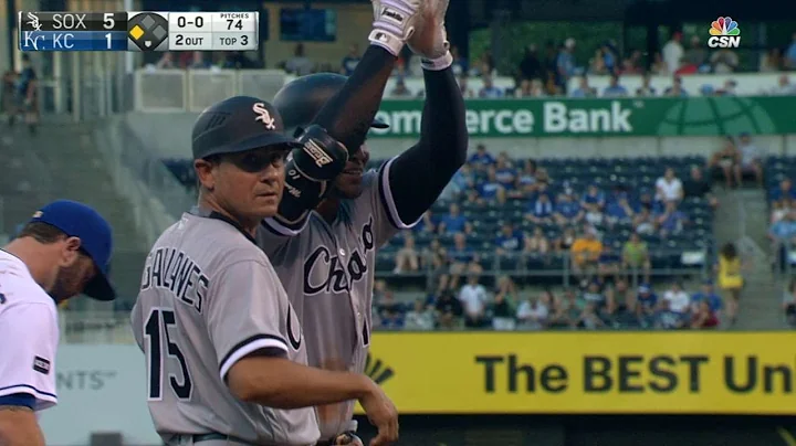 Moncada clears the bases with triple to left