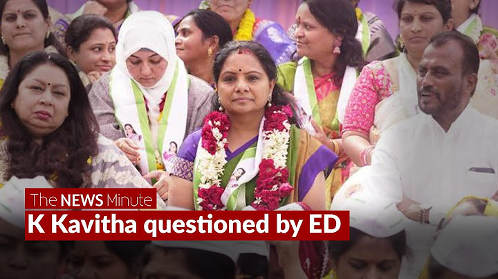 BRS leader K Kavitha appears before ED for questioning