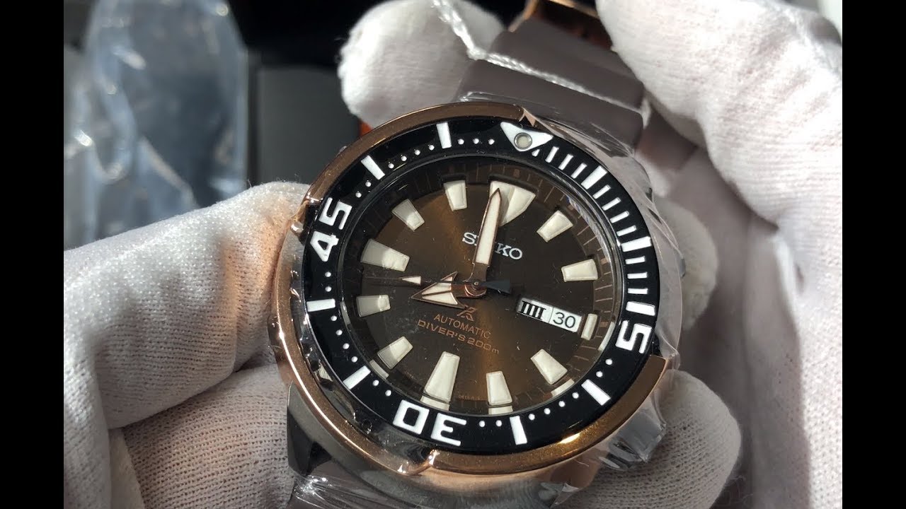 SEIKO PROSPEX Gold Fin Baby Tuna Limited Edition 2200pcs Diver's SRPD14K1 -  YouTube