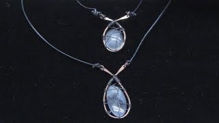 Quick Cabochon Capture In A Wire Wrapped Pendant