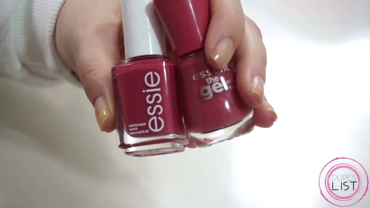essie 'in stitches' vs. essence 'my love diary'