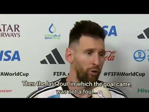 Messi "¿Qué mirás bobo?" [English subtitles] Argentina vs. Netherlands (World Cup Qatar 2022)