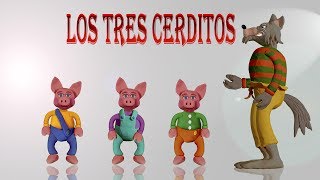 Los Tres Cerditos y El Lobo Feroz. Video Cuento Infantil en español.