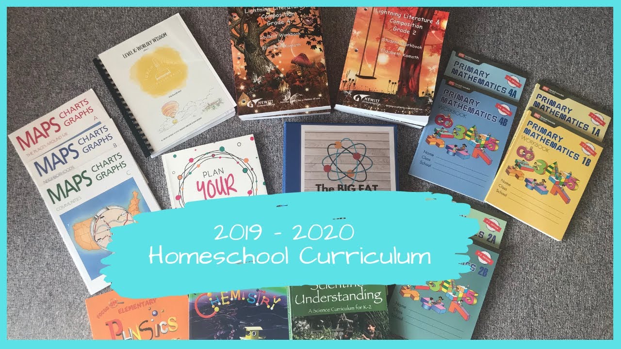 2019 2020 homeschool curriculum k 4th grade youtube