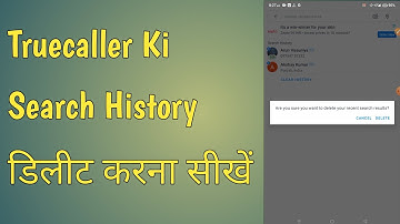 Truecaller ki search history delete kaise kare / How to delete truecaller search history