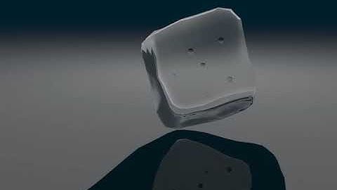 ray tracing ice cube - medium resolution