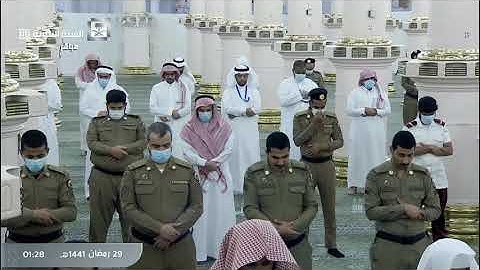 تلاوة صلاة التهجد الليلة التاسعة والعشرون من المسجد النبوي 28 رمضان 1441 | الشيخ خالد المهنا
