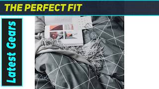 HighBuy Modern Grid Full Comforter Set: Unbelievable Comfort, Stunning Look!