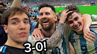 REACCIONES PASO A PASO Argentina vs Croacia 3-0 Mundial 2022 Qatar