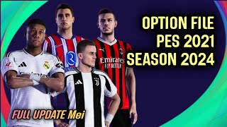 PES 2021 - REVIEW OPTION FILE PES 2021 SEASON 2024 PS4